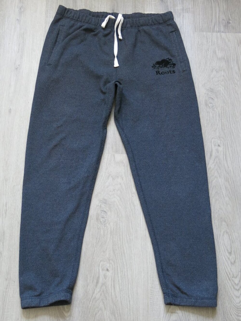 Roots Cotton Blend Gray Jogger Sweatpants - Size Large